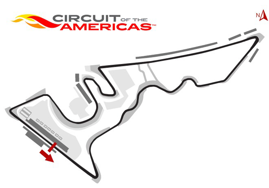 COTA Track Map