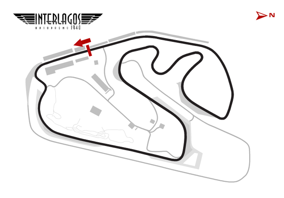 Interlagos GP Track Map