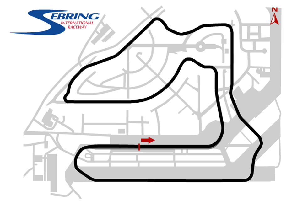 Sebring International Track Map