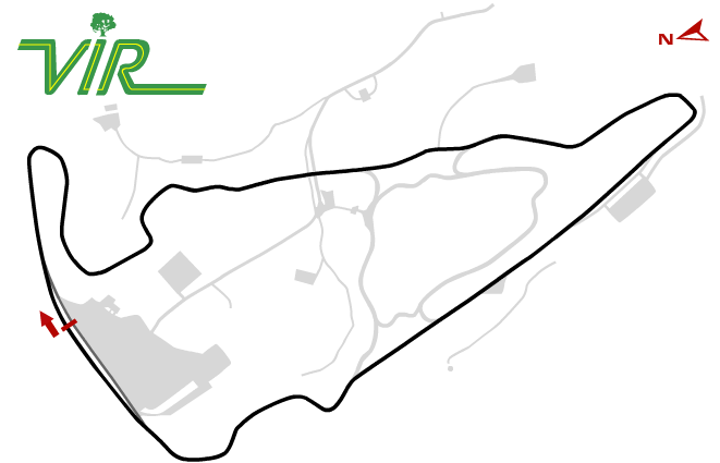 VIR Track Map