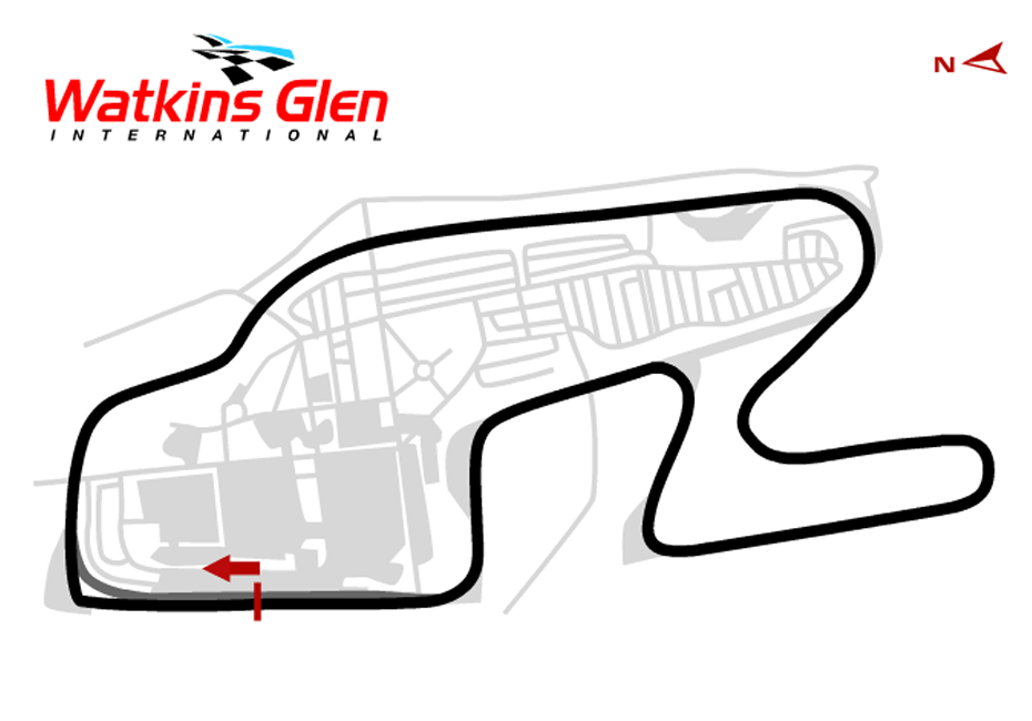 Watkins Glen Classic Boot Track Map